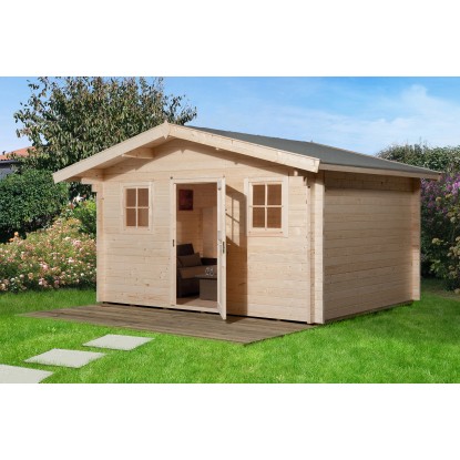 Weka Drevený záhradný domček 135 veľ. 2, prírodný, 380 x 380 cm