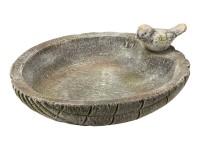 Záhradné vtáčie náustok terakota sivá 26 x 31 x 10,5 cm