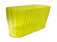 Kvetináč Triola pre orchidey 38 cm, priehľadný zelený Kvetináč Triola pre orchidey 38 cm, priehľadný zelený