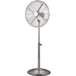 Chrómový stojanový ventilátor SV 45-40 s priemerom Ø 40 cm.