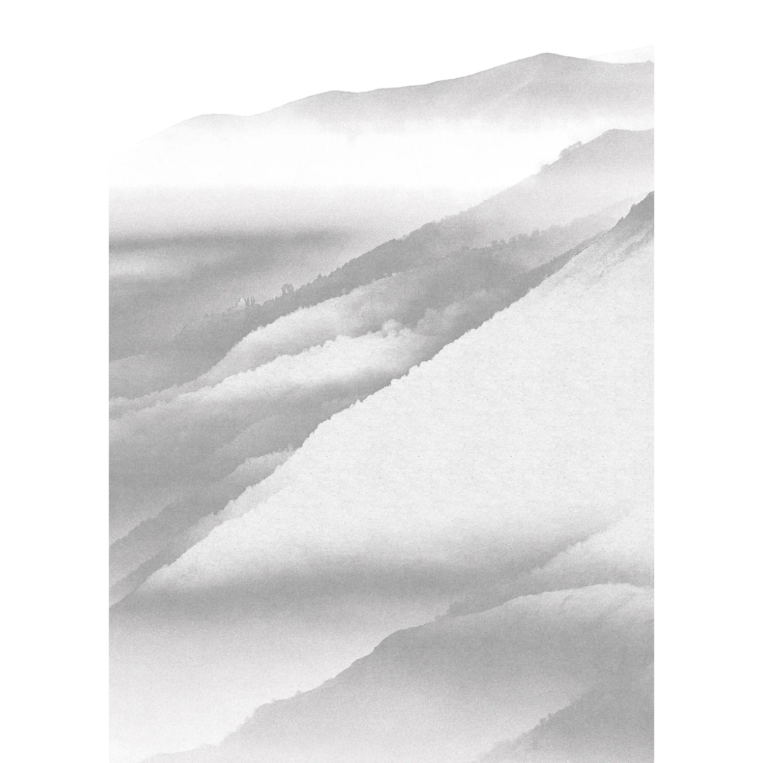 E-shop Komar Vliesová fototapeta White Noise Mountain 200 x 280 cm