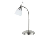 Paul Neuhaus Halogénová stolná lampa Pino, 28W, oceľová, pr. 14 x 44,5 cm