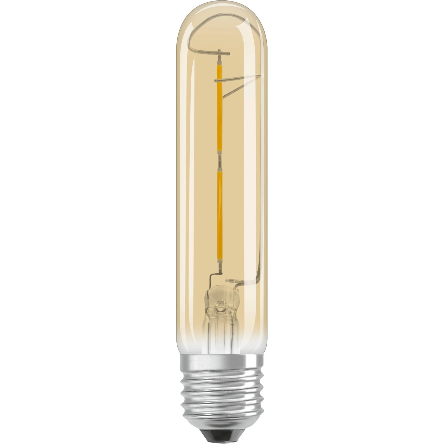 E-shop OSRAM LED žiarovka 1906 Tube 20, E27, 2,5 W, 200 lm, 2000 K, jantárová