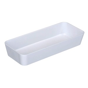 Wenko Candy White plastová odkladacia miska do kúpeľne, obdĺžniková.