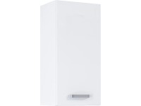 Maximus Závesná kúpeľňová skrinka Eve, 1 dvierka, lesklá biela, 30 cm