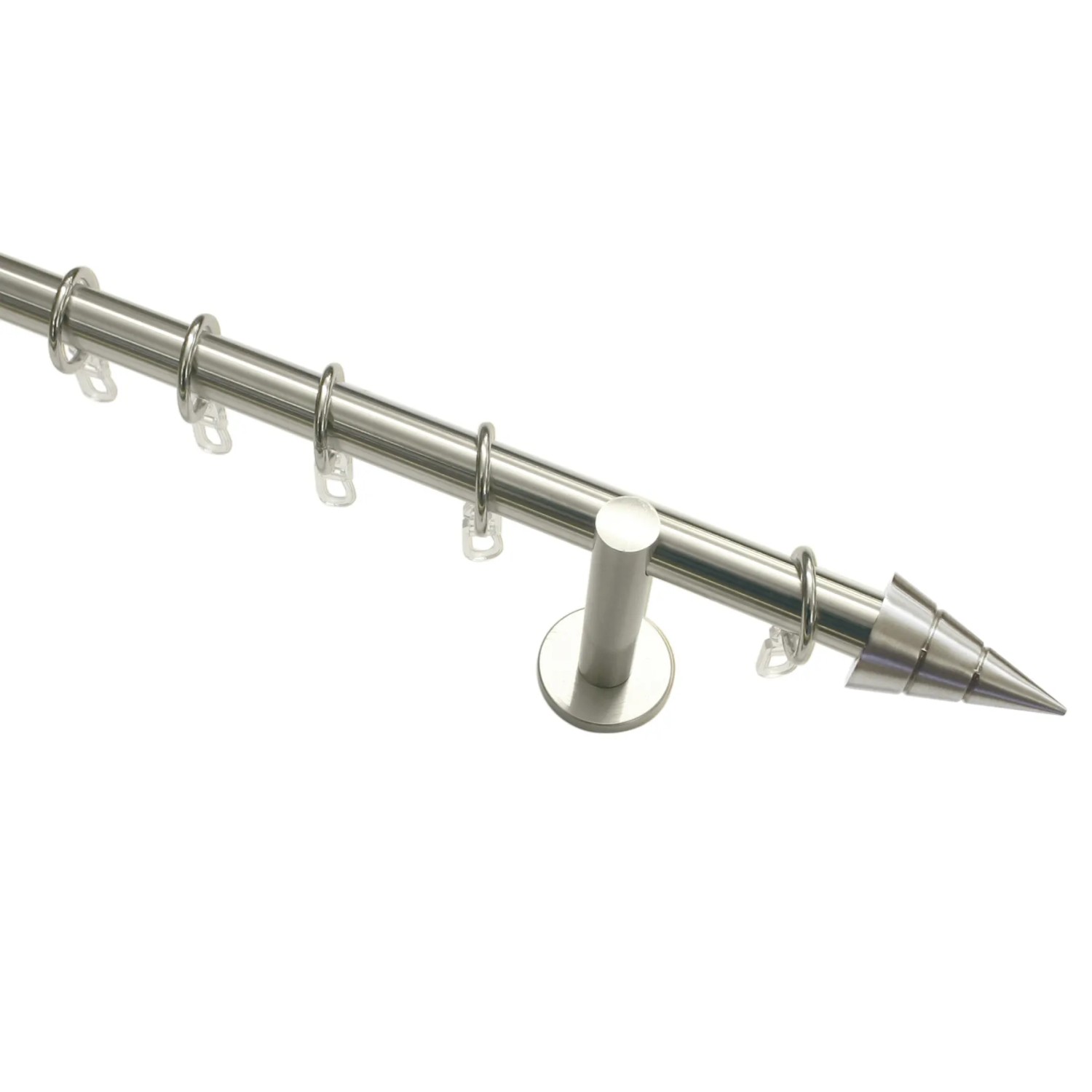 E-shop Gardinia Štýlová súprava Kužeľ pr. 20 mm, vzhľad ušľachtilá oceľ 200 cm
