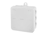 Rozbočovacia krabica na omietku 85 mm x 85 mm, IP54 sivá