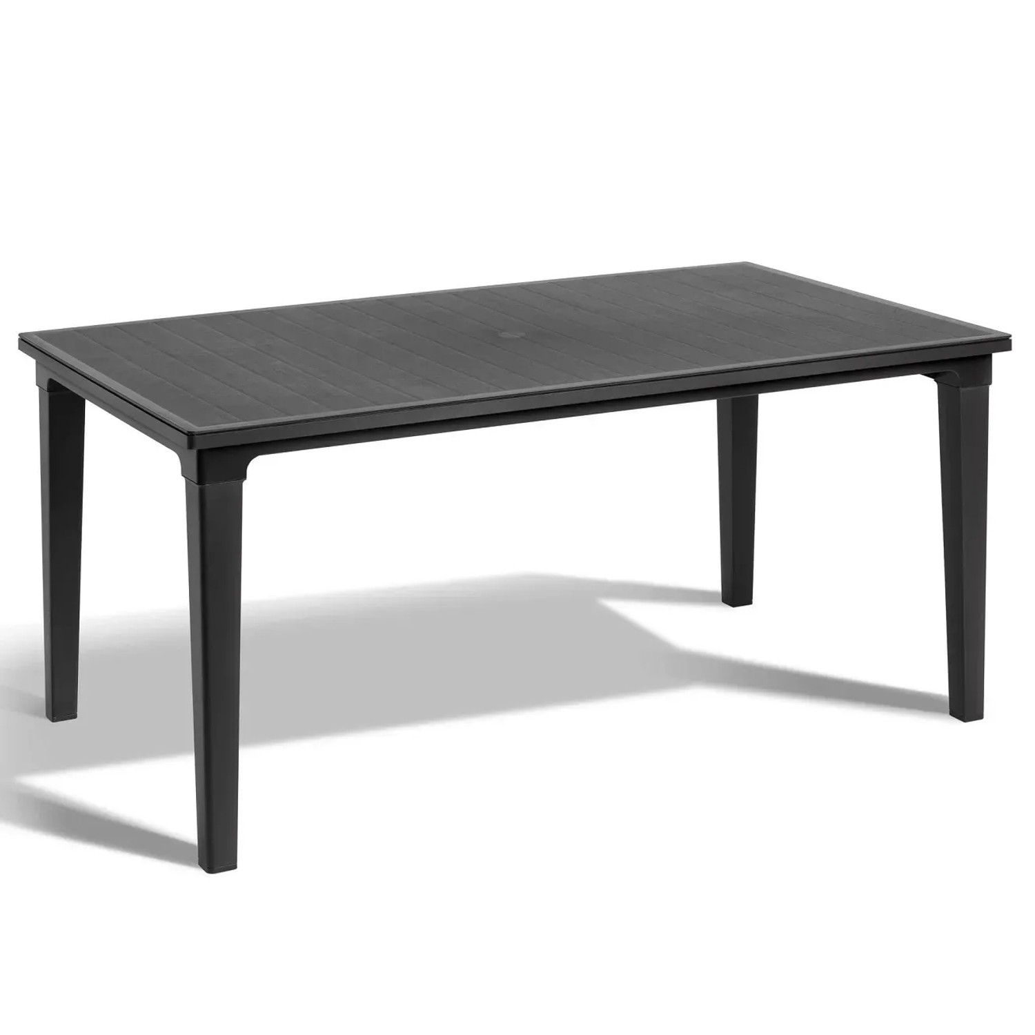 E-shop Allibert Stôl záhradný Futura grafit 165 x 95 x 75 cm