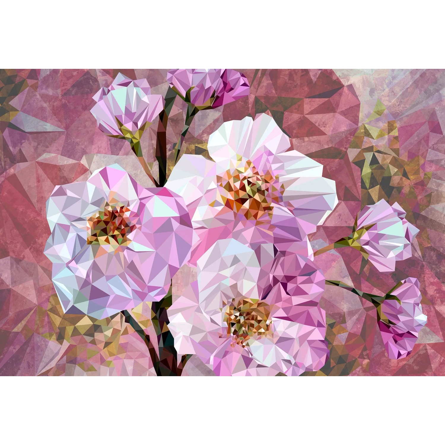 E-shop Komar Vliesová fototapeta Blooming Gems 368 x 248 cm