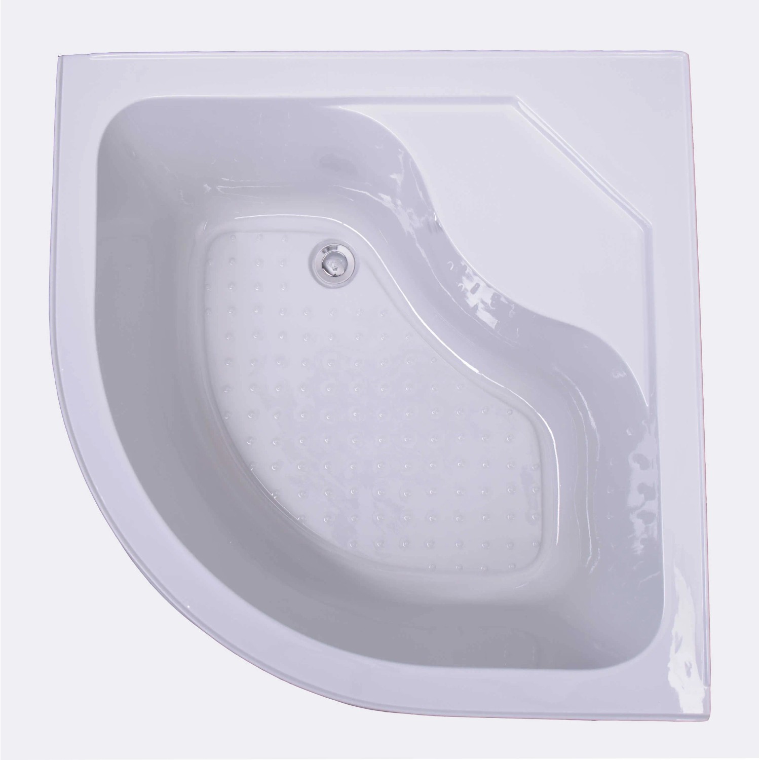E-shop Sanotechnik Sprchová vanička PT25W, štvrťkruh, 90 x 90 x 45 cm