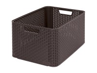 Curver Úložný box Rattan hnedý 230 x 326 x 436 mm