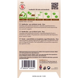 GardenSeed Premium Semienka Reďkovka Duo