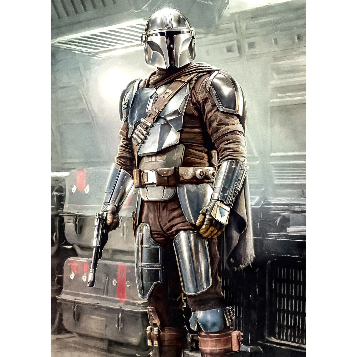 E-shop Komar Vliesová fototapeta Mandalorian Fight Posture 200 x 280 cm