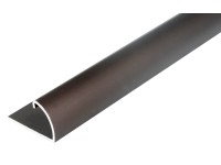 GAH Alberts Koncový profil, eloxovaný hliník, bronzová, 13,5 x 24,5 x 1000 mm