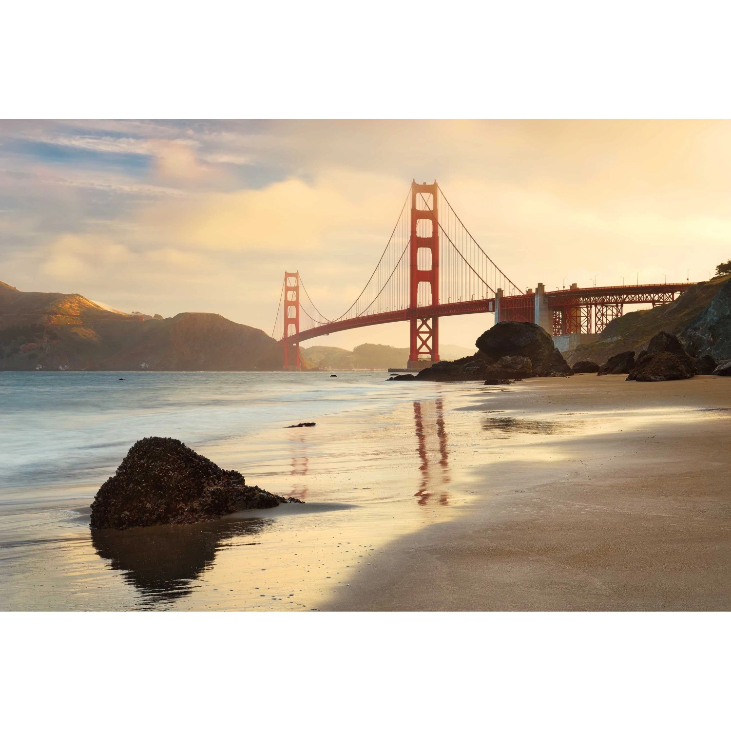 E-shop Komar Vliesová fototapeta Golden Gate 400 x 260 cm