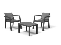 Keter Súprava balkónového nábytku Emily Balcony, grafitová, 3dielna