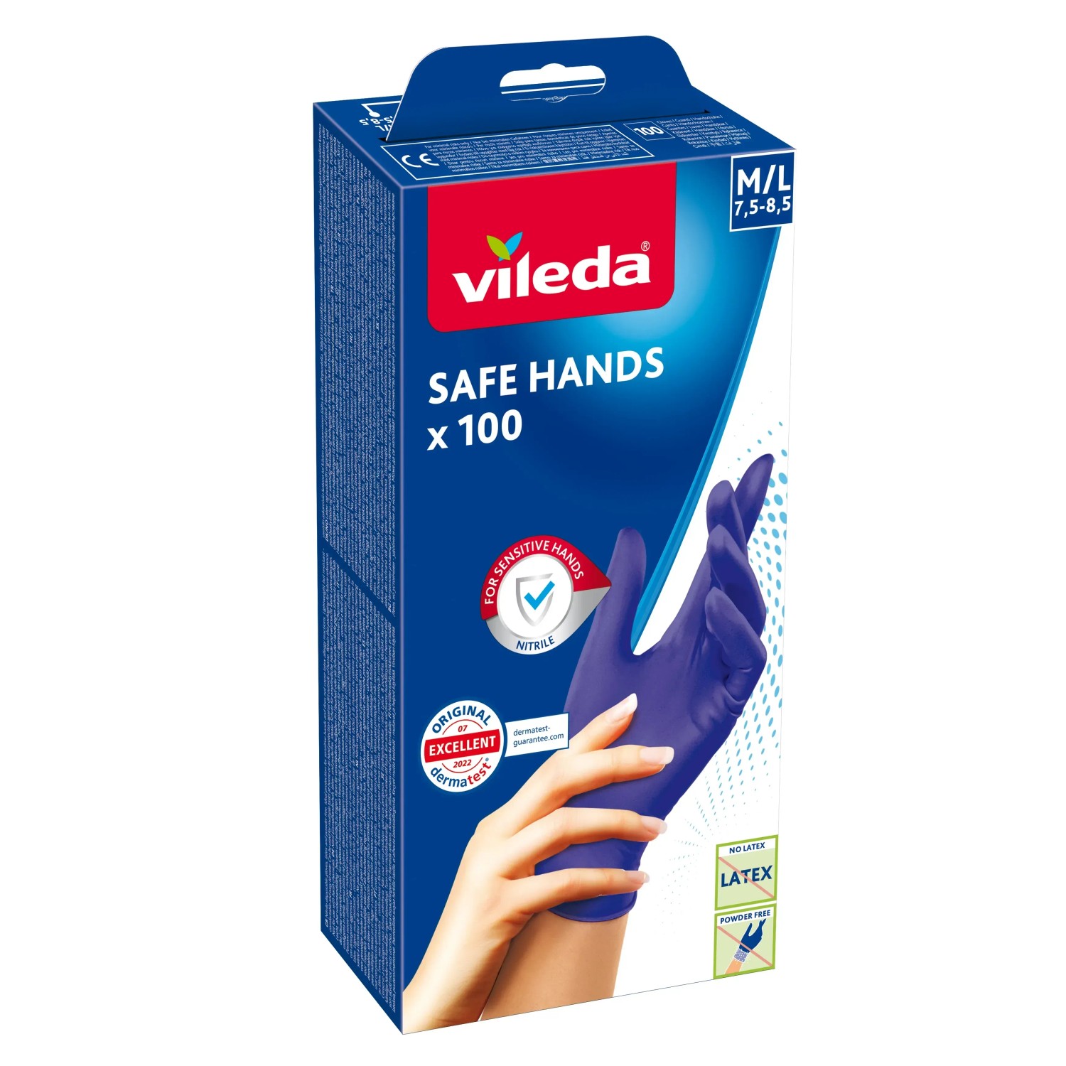E-shop Vileda Safe Hands rukavice 100 ks, veľ. M/L