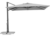 Schneider Slnečník Rhodos Smart strieborno-sivý 300 x 300 cm