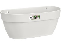 elho Závesný kvetináč Vibia Campana na stenu, hodvábne biely, 35 x 15 x 16 cm