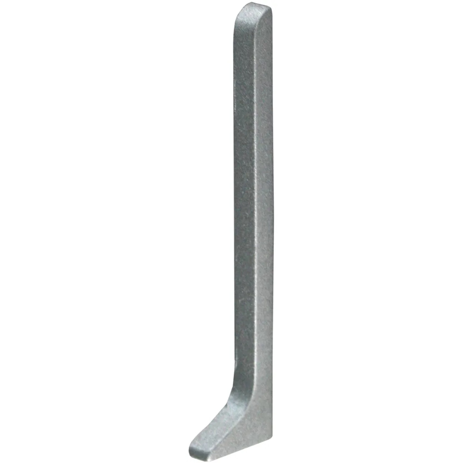 E-shop Fuchs Design Hliníkový sokel - koncovka, strieborná matná, pravá, 8 cm