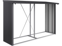 Biohort Stojan na drevo WoodStock 300 tmavo sivý, 300,7 x 102 x 199 cm