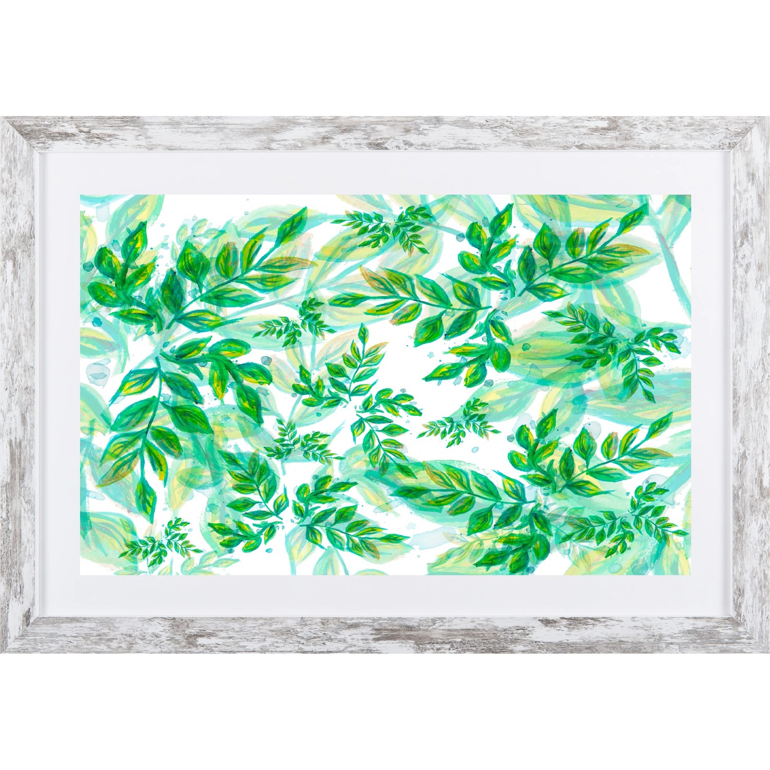 E-shop Bondecor Obraz v modernom ráme Listy 37 x 53 cm