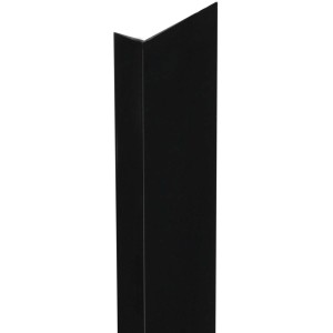 Čierny rohový profil Arcansas, nerovnaké strany, PVC, 30x20x2600 mm.