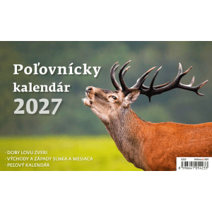 Helma 365 Stolový týždenný kalendár 2027 Poľovnícky 22,6 x 13,9 cm
