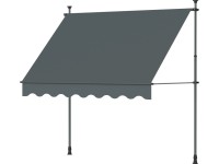 Markíza s upínacím ramenom antracitová 2,95 x 1,5 m Markíza s upínacím ramenom antracitová 2,95 x 1,5 m