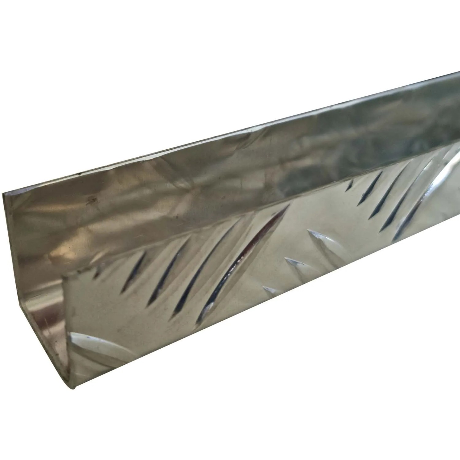 E-shop Arcansas U-Profil prírodný hliník, razba Check dizajn 30 x 30 x 1,5 x 1000 mm