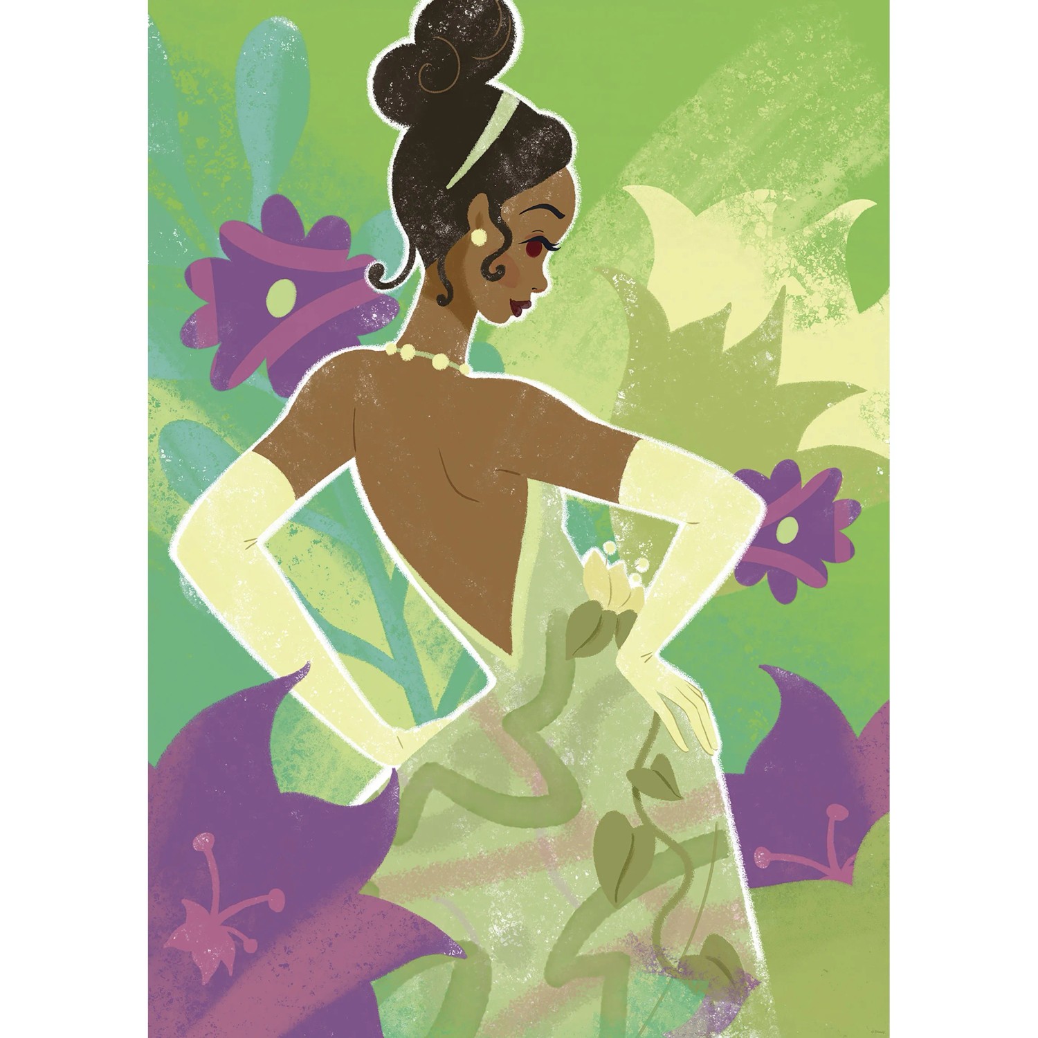 E-shop Komar Plagát Disney Princess Tiana in Green 50 x 70 cm