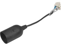 Renovačná objímka E27 čierna