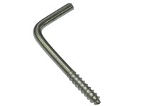 Gardinia Skrutkovací hák pre vitrážové tyče pozinkovaný 2,5 cm strieborná matná