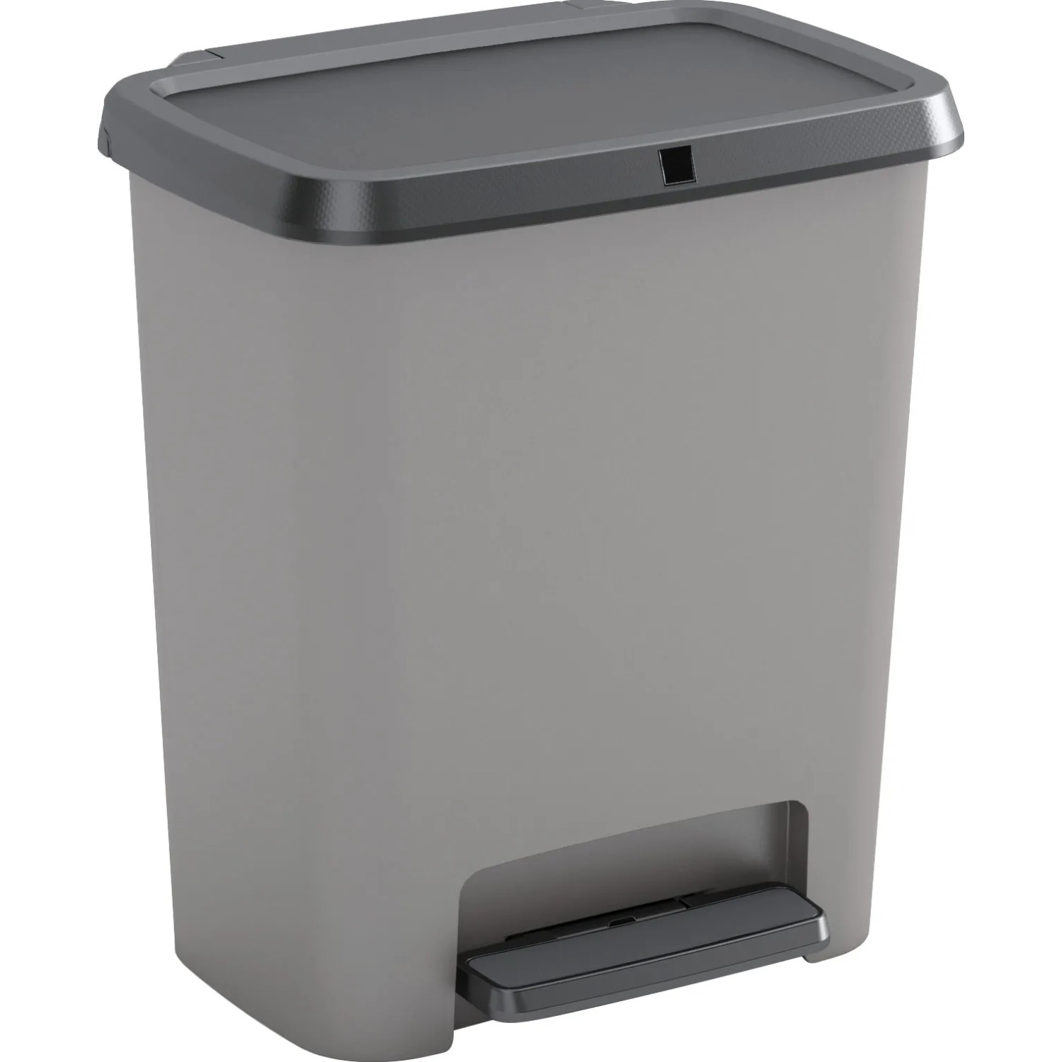 E-shop Kis Nášľapný odpadkový kôš Compatta, sivá, 25 l