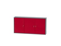 Küpper Nástenná skrinka 70191, 3 dvierka/2 steny/2 police/18 boxov, 60x120x19 cm