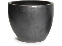 Mega Collections Kvetináč Glazed Egg Pot matná čierna pr. 30 x 26 cm Mega Collections Kvetináč Glazed Egg Pot matná čierna pr. 30 x 26 cm