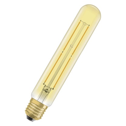 OSRAM LED žiarovka VINTAGE 1906 TUBULAR 35 FILAMENT E27 4W 400lm 2000K 32x185mm