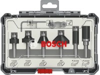 Bosch Súprava fréz s 8 mm vretenom Trim&Edging, 6 ks Bosch Súprava fréz s 8 mm vretenom Trim&Edging, 6 ks