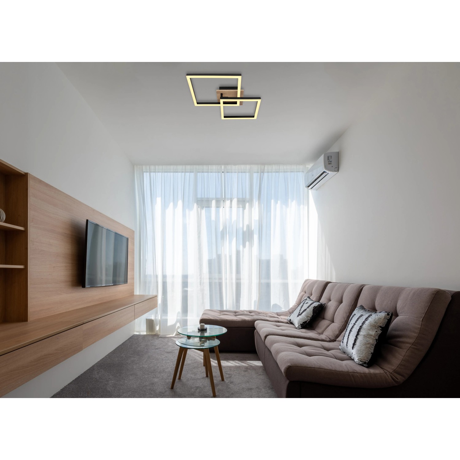 E-shop GLOBO LED stropné svietidlo BOSSY 18 W, 2050 lm, 3000 K, 530 x 380 x 90 mm