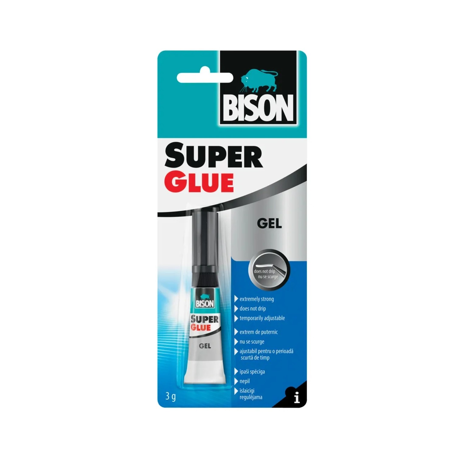 E-shop BISON Sekundové lepidlo SUPER GLUE GEL 3 g