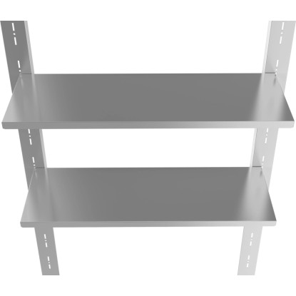 Regálová polica pre systémový záhradný domček, 24 x 70 x 9 cm, 2 ks