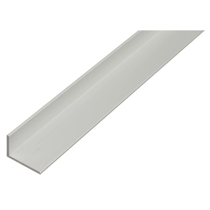 GAH Alberts Uhlový profil, nerovnor., elox. hl., strieborná, 25 x 60 x 1000 mm