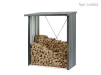 Biohort Stojan na drevo WoodStock 150 tmavo sivý, 157 x 102 x 199 cm