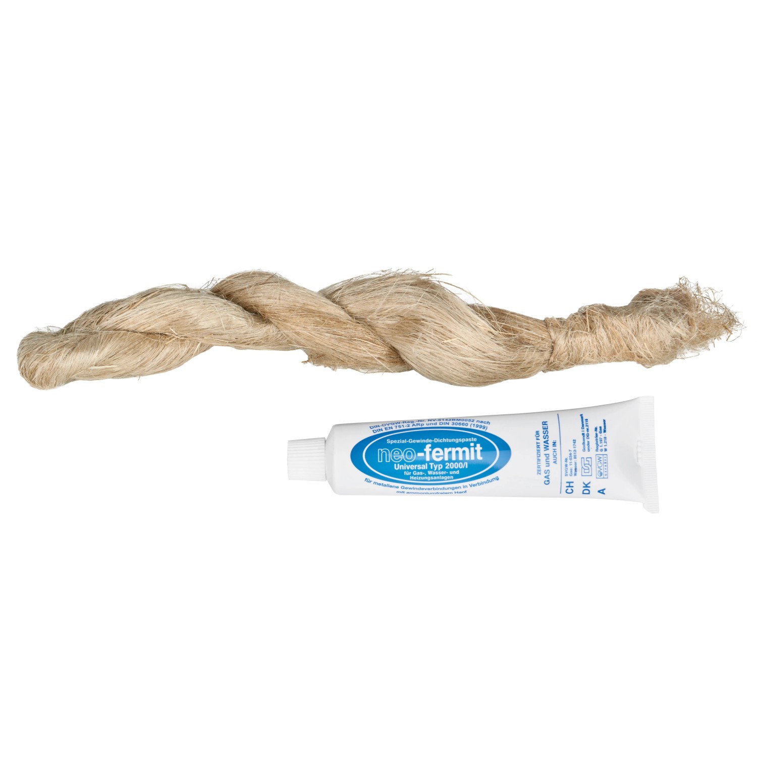 E-shop Fermit Závitové tesnenie NEO-FERMIT UNIVERSAL tuba 90 g + konopné tesnenie 50 g