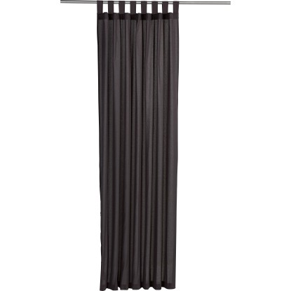 Záves s pútkami súprava 2 ks 140 cm x 245 cm antracitový