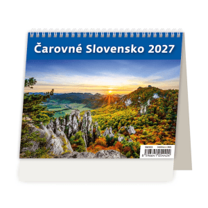 Helma 365 Stolový týždenný kalendár 2027 Čarovné Slovensko 17,1 x 13,9 cm