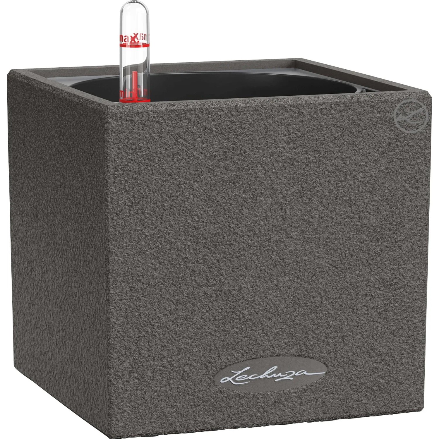 E-shop Lechuza Kvetináč Canto Stone 14 čierny, 135 x 140 x 140 mm
