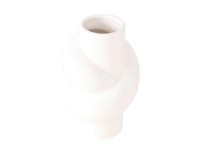 Boltze Dekoratívna váza z kameniny Heya, biela, pr. 13,4 x 20,3 cm Boltze Dekoratívna váza z kameniny Heya, biela, pr. 13,4 x 20,3 cm