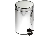 Wenko Nášľapný odpadkový kôš ušľachtilá oceľ strieborný lesklý 3 l