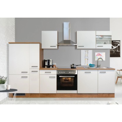 Flex-Well Kuchyňa Vintea 310 cm/typ 3-chlad./rúra/varná doska/digestor/umývačka